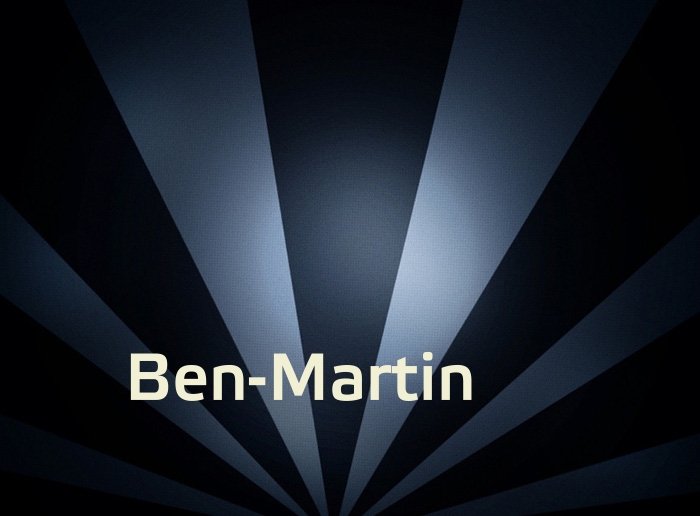 Bilder mit Namen Ben-Martin