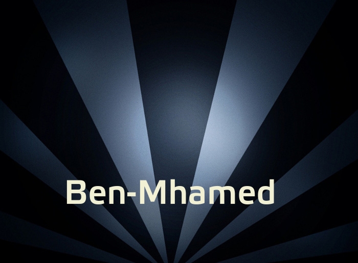 Bilder mit Namen Ben-Mhamed
