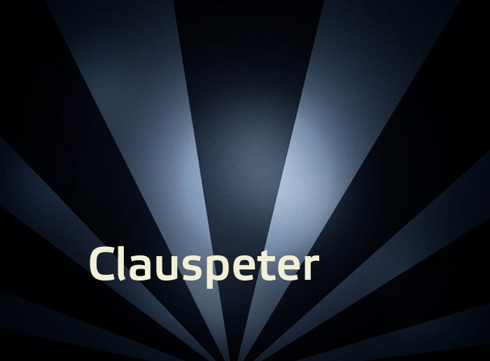 Bilder mit Namen Clauspeter