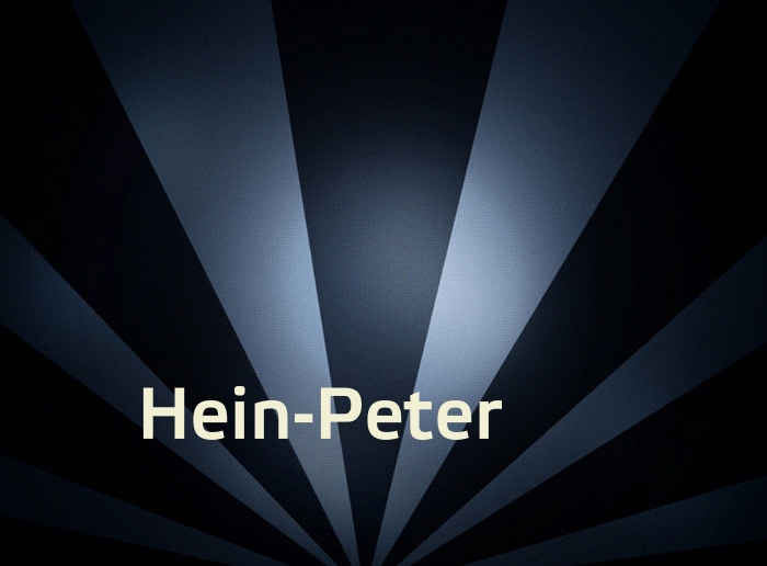 Bilder mit Namen Hein-Peter