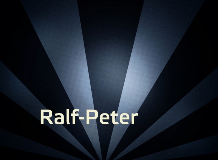 Bilder mit Namen Ralf-Peter
