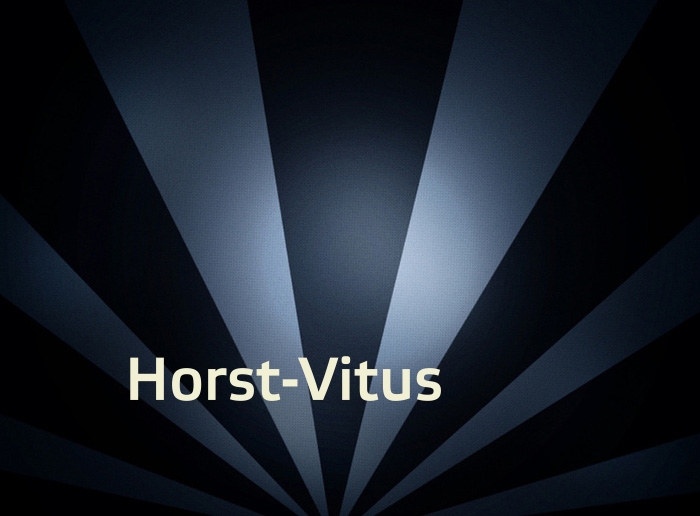 Bilder mit Namen Horst-Vitus