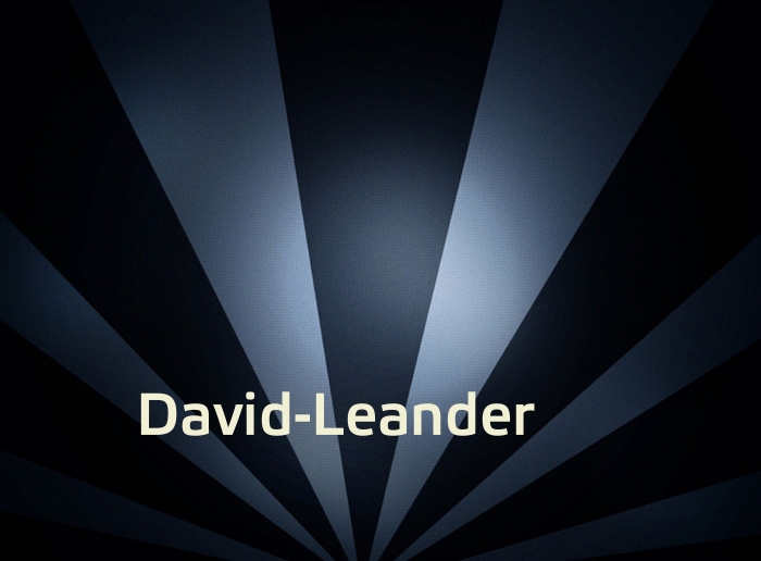 Bilder mit Namen David-Leander