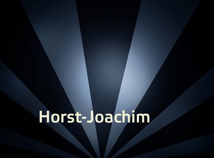Bilder mit Namen Horst-Joachim