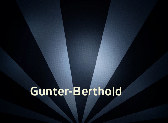 Bilder mit Namen Gunter-Berthold