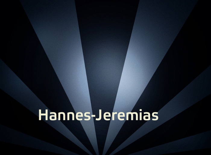 Bilder mit Namen Hannes-Jeremias