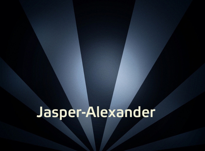 Bilder mit Namen Jasper-Alexander