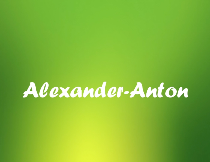 Bildern mit Namen Alexander-Anton