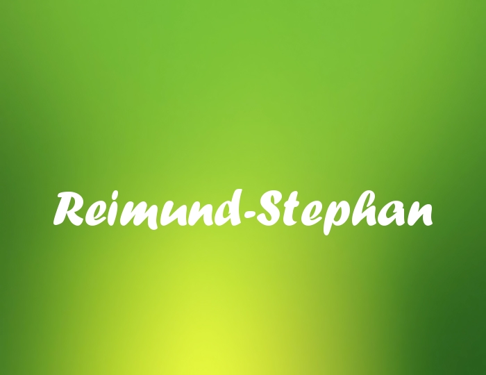 Bildern mit Namen Reimund-Stephan