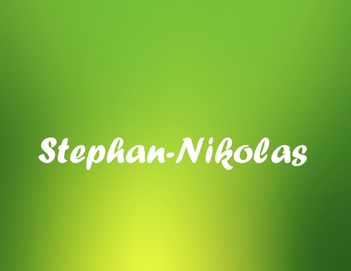 Bildern mit Namen Stephan-Nikolas