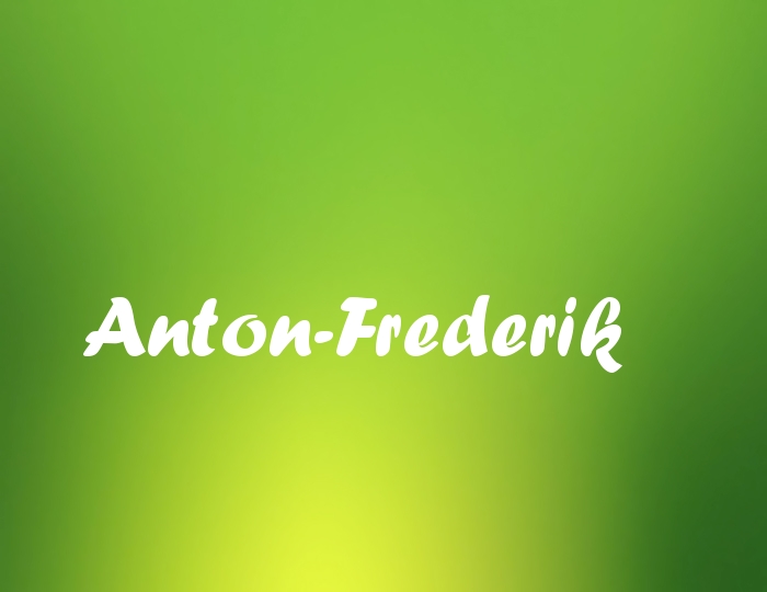 Bildern mit Namen Anton-Frederik
