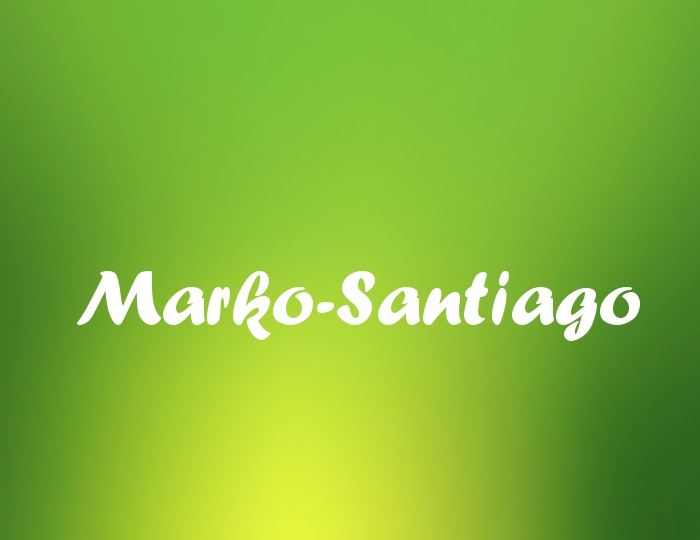Bildern mit Namen Marko-Santiago
