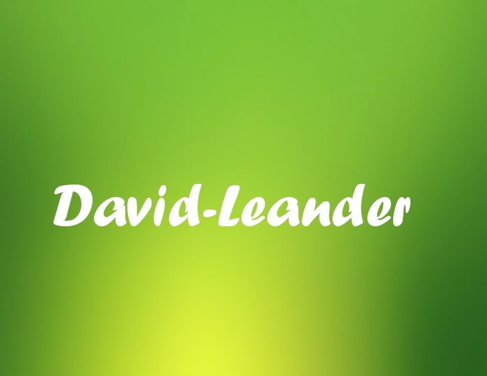 Bildern mit Namen David-Leander