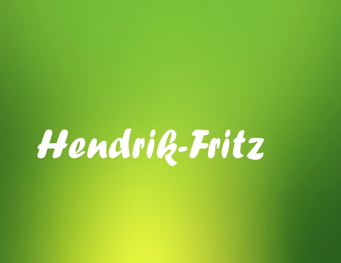 Bildern mit Namen Hendrik-Fritz