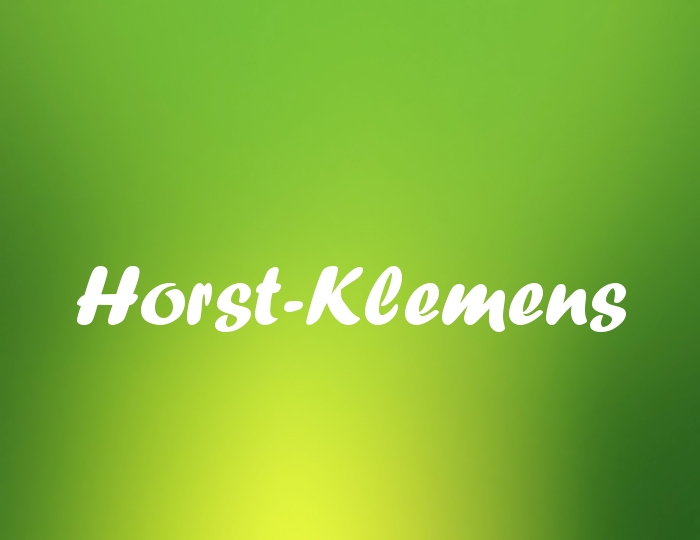 Bildern mit Namen Horst-Klemens