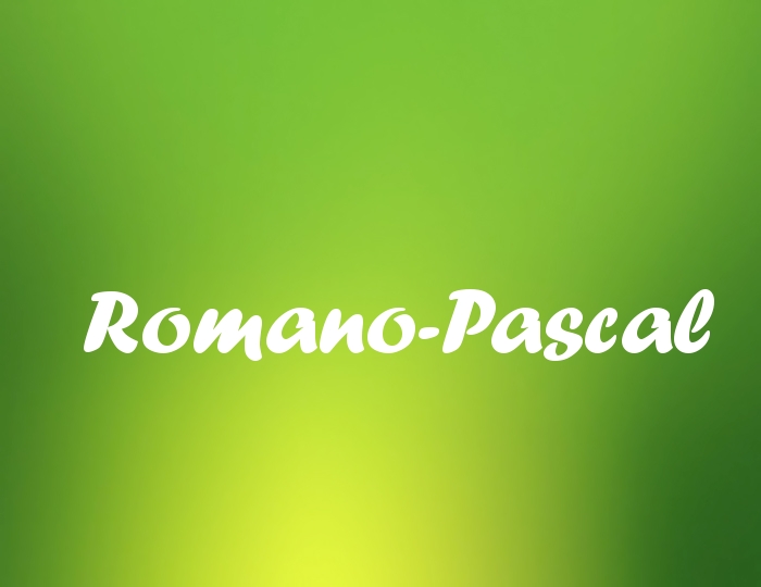 Bildern mit Namen Romano-Pascal
