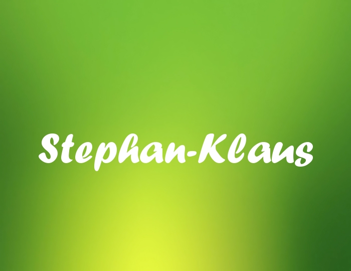 Bildern mit Namen Stephan-Klaus