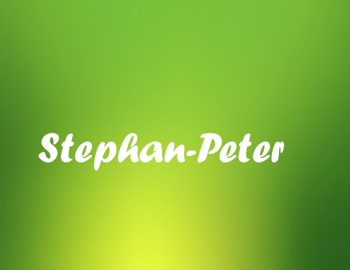Bildern mit Namen Stephan-Peter