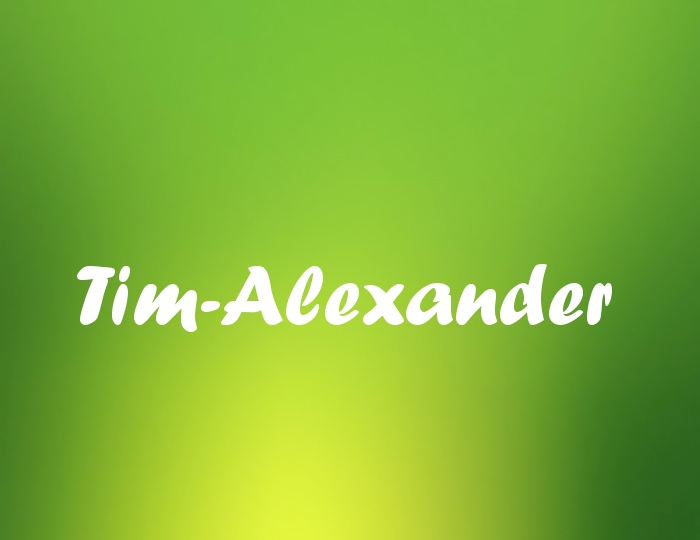 Bildern mit Namen Tim-Alexander
