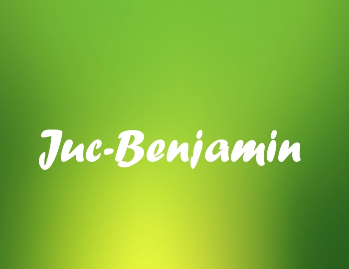 Bildern mit Namen Juc-Benjamin