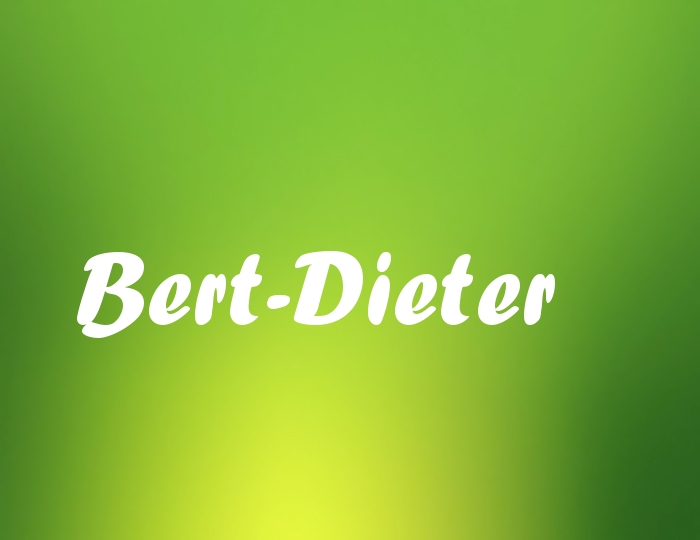 Bildern mit Namen Bert-Dieter