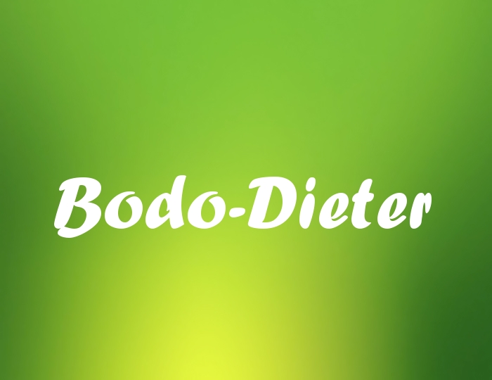 Bildern mit Namen Bodo-Dieter