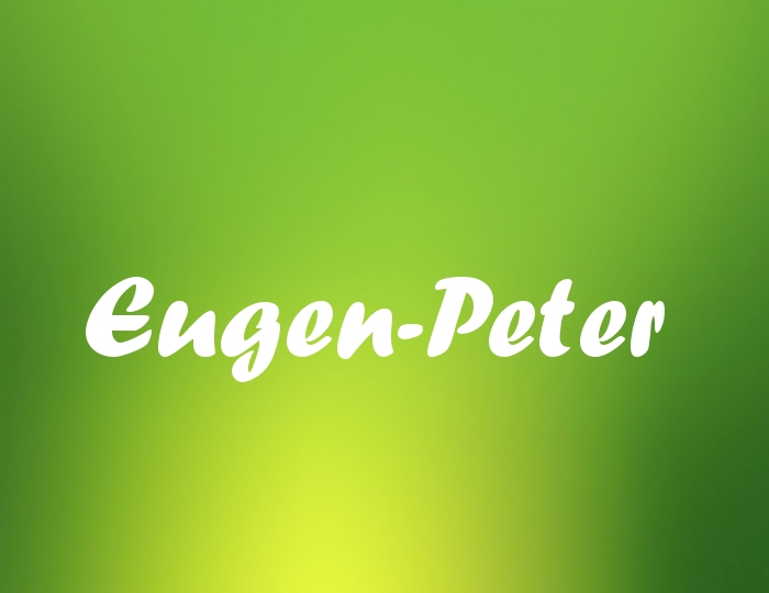 Bildern mit Namen Eugen-Peter