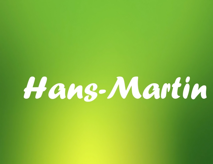 Bildern mit Namen Hans-Martin