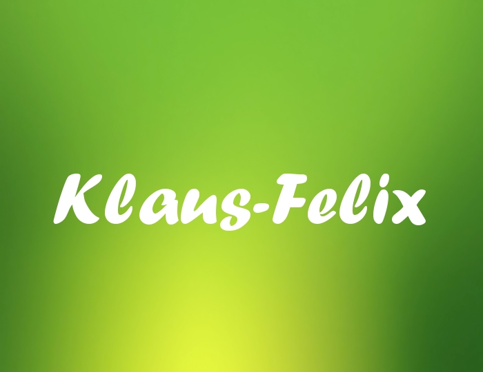 Bildern mit Namen Klaus-Felix