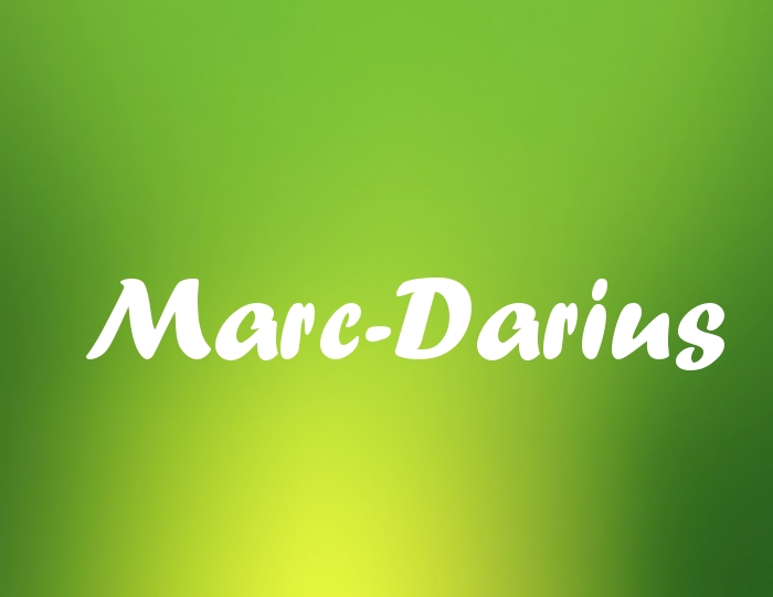 Bildern mit Namen Marc-Darius