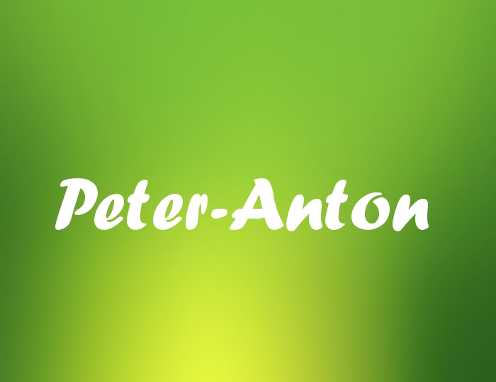 Bildern mit Namen Peter-Anton
