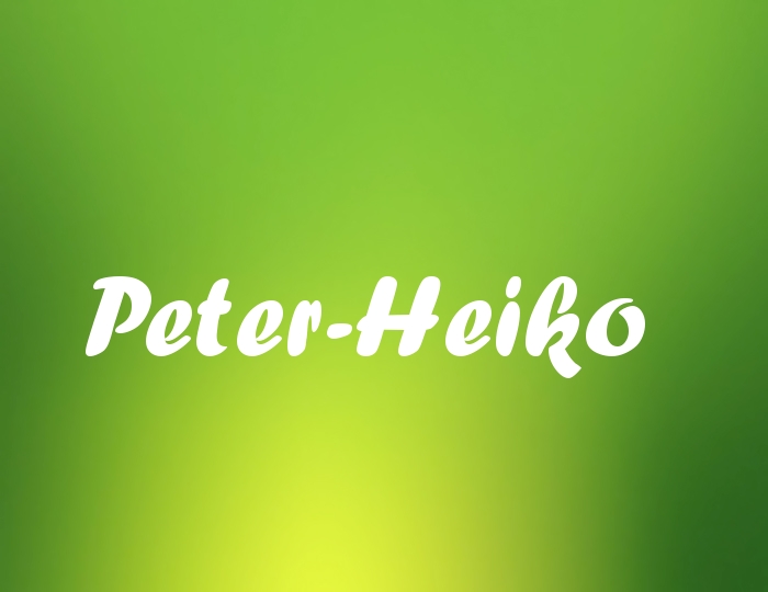 Bildern mit Namen Peter-Heiko