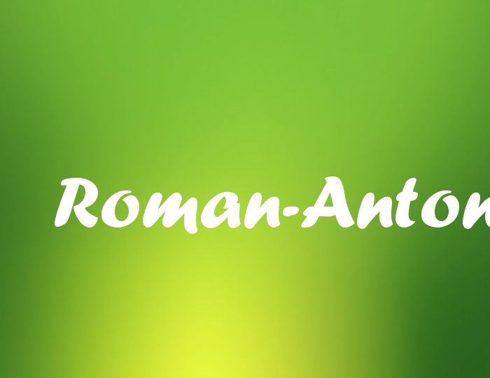 Bildern mit Namen Roman-Anton