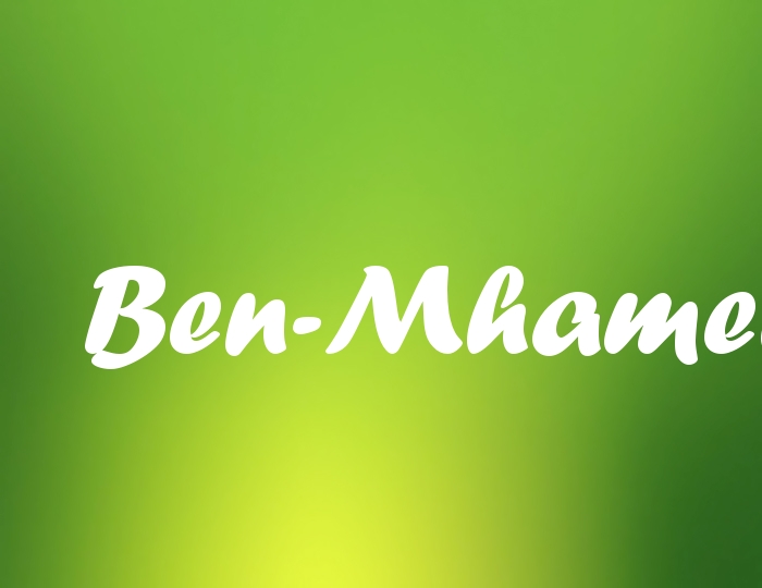 Bildern mit Namen Ben-Mhamed