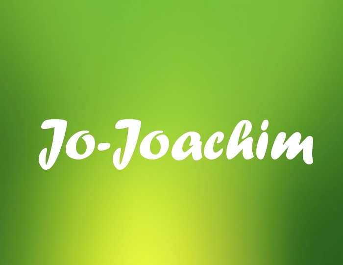 Bildern mit Namen Jo-Joachim