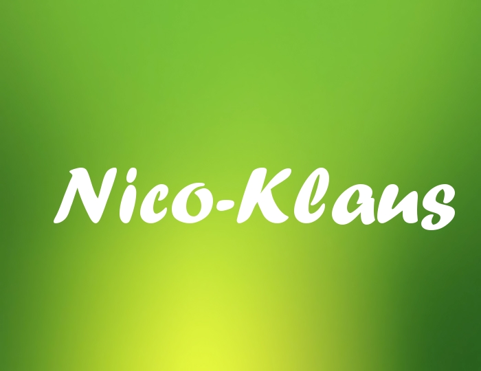 Bildern mit Namen Nico-Klaus