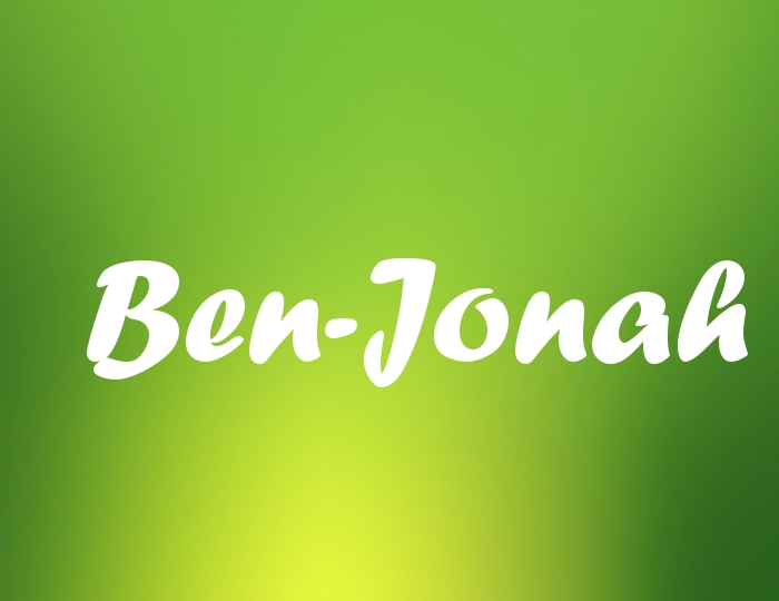 Bildern mit Namen Ben-Jonah