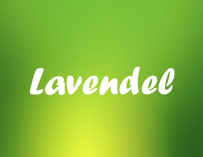 Bildern mit Namen Lavendel