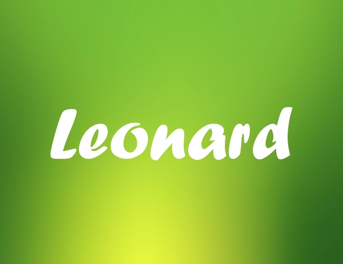 Bildern mit Namen Leonard