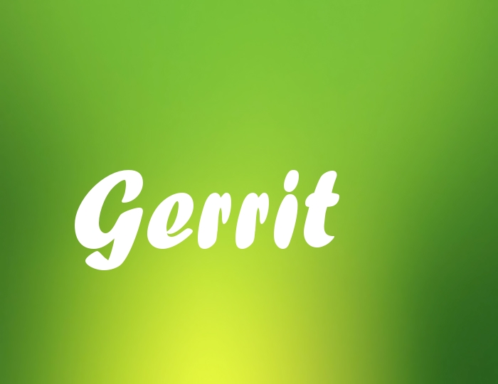 Bildern mit Namen Gerrit