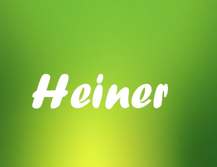 Bildern mit Namen Heiner