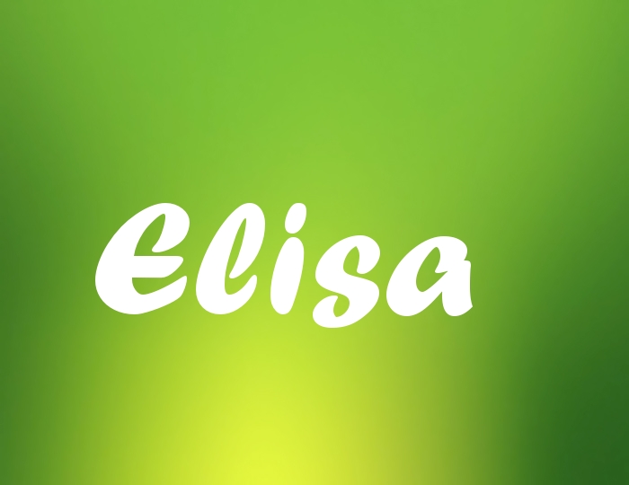 Bildern mit Namen Elisa