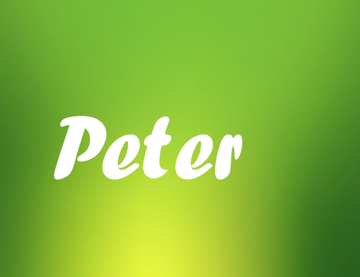 Bildern mit Namen Peter
