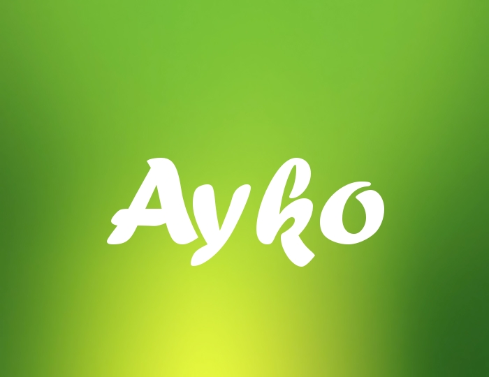 Bildern mit Namen Ayko