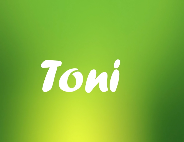 Bildern mit Namen Toni