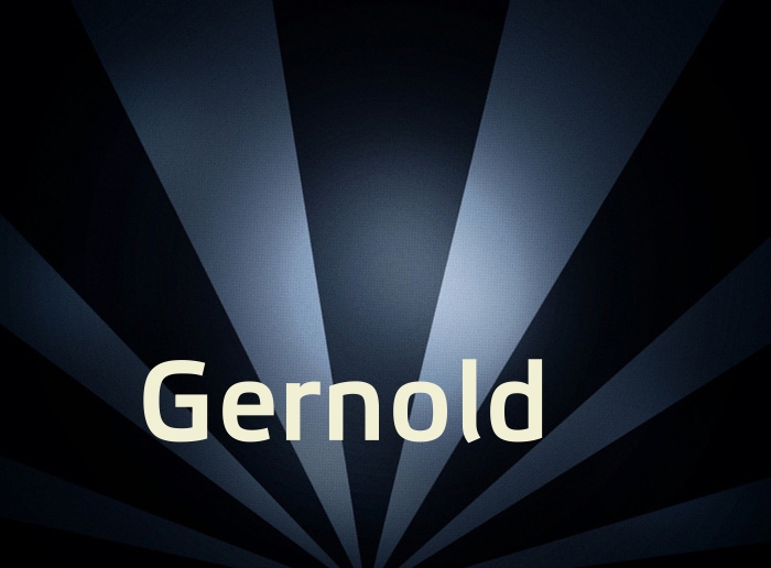 Bilder mit Namen Gernold