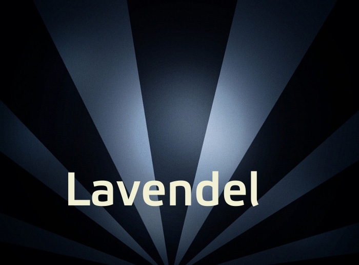 Bilder mit Namen Lavendel