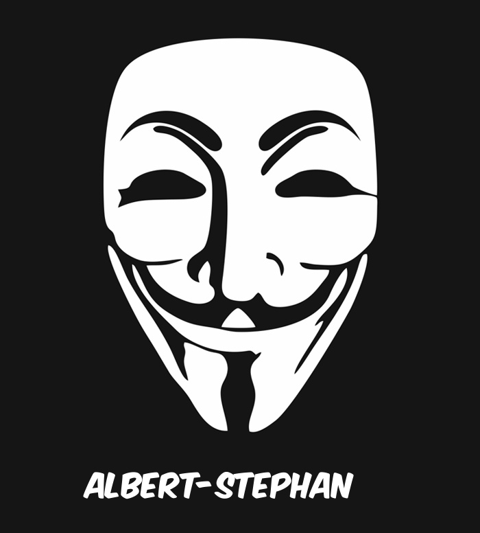 Bilder anonyme Maske namens Albert-Stephan