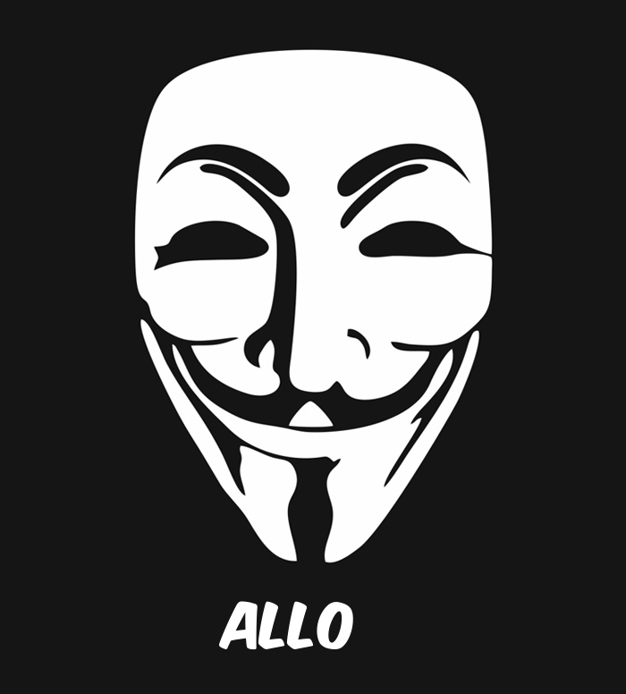 Bilder anonyme Maske namens Allo