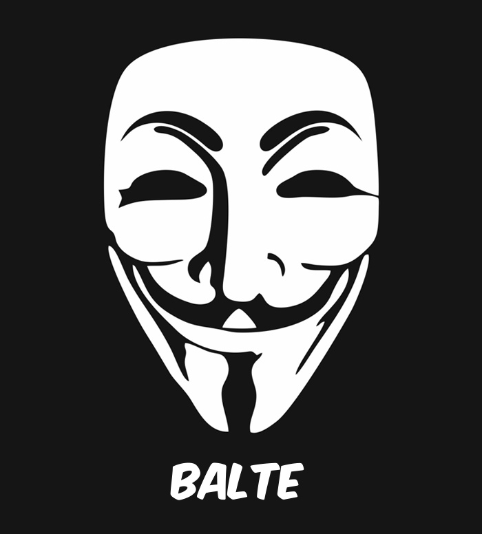 Bilder anonyme Maske namens Balte